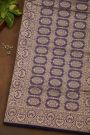 Banarasi Silk Multi Colour Saree With Florals and Leaves Jaal Border