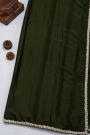 Banarasi Georgette Bottle Green Saree With Ready To Wear Blouse