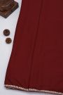 Banarasi Georgette Maroon Saree With Ready To Wear Blouse
