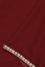Banarasi Georgette Maroon Saree With Ready To Wear Blouse
