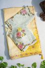 Banarasi Georgette Dual Colour Saree With Ready To Wear Blouse