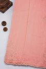 Banarasi Georgette Baby Pink Saree With Kardana Border