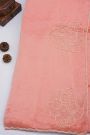 Banarasi Georgette Baby Pink Saree With Kardana Border