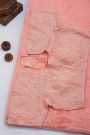 Banarasi Georgette Baby Pink Saree With Kardana Border
