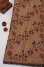 Designer Georgette Rust Saree With Weaves Design In Kardhana Work Border