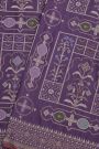 Banarasi Silk Royal Purple Saree With Jamdani Weaving Body