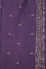 Banarasi Silk Royal Purple Saree With Jamdani Weaving Body