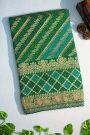Designer Georgette Multi-Colour Saree With Florals And Paisleys In Zari Border