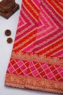 Designer Georgette Multi-Colour Saree With Florals And Leaves With Kardhana And Sequins Work