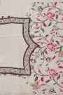 Designer Satin Crepe Multi-Colour Saree With Florals In Sequins And Zardozi Work Border