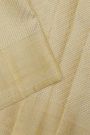 Kancheepuram Silk Off White Dhoti With Zig-Zag Lines Border