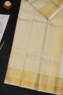 Kancheepuram Silk Off White Dhoti With Diamond Buttis