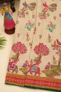 Banarasi Silk Cream Saree