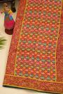 Banarasi Crepe Mehendi Green Saree