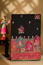 Banarasi Crepe Black Saree