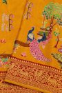 Banarasi Crepe Mustard Saree