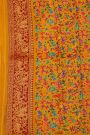 Banarasi Crepe Mustard Saree