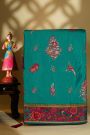 Banarasi Crepe Sea Blue Saree