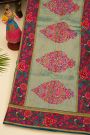 Banarasi Crepe Sea Blue Saree