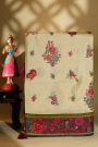 Banarasi Crepe Cream Saree