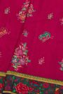 Banarasi Crepe Magenta Saree