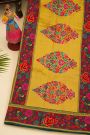 Banarasi Crepe Mustard Saree