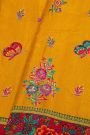 Banarasi Crepe Mustard Saree