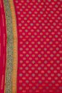 Banarasi Crepe Teal Blue Saree