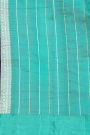 Fancy Matka Silk Royal Blue Saree With Florals And Buttis Body And Self Florals And Leaves Jaal Border
