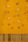 Fancy Organza Light Pink Saree With Florals And Buttis Body And Contrast Florals And Leaves Border