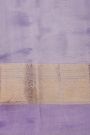 Fancy Organza Royal Blue Saree With Checks And Buttis Body And Self Florals And Leaves Border
