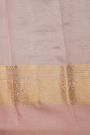 Fancy Organza Purple Saree With Checks And Buttis Body And Contrast Florals And Leaves Border
