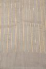 Fancy Kora Grey Saree With Floral Buttis Body