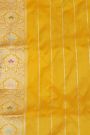 Banarasi Silk Yellow Saree With All Over Floral Jaal In Meenakari Weave