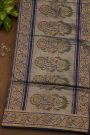 Banarasi Silk Navy Blue Saree