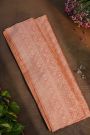 Banarasi Silk Peach Saree With Floral Brocade Palluu