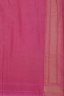 Banarasi Cotton Pink Saree With Kaddi Work border