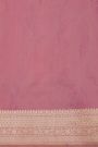 Banarasi Silk Pink Saree With Meenakari Pallu