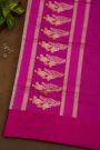 Banarasi Silk Multi-Colour Saree With Checks and Florals In Meenakari