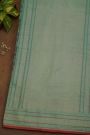 Banarasi Cotton Sea Green Saree With Kaddi Pallu