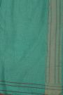 Banarasi Cotton Sea Green Saree With Kaddi Pallu