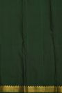 Kancheepuram Pure Silk Brown Saree With Buttis Body Temple Border