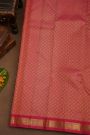 Kancheepuram Pure Silk Maroon Saree With Floral And Leaves Jaal Border
