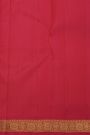 Kancheepuram Pure Silk Maroon Saree With Floral And Leaves Jaal Border
