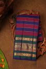 Kancheepuram Pure Silk Multi-Colour Saree With Florals And Leaves Traditional Border