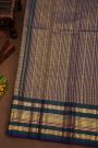 Kancheepuram Pure Silk Multi-Colour Saree With Florals And Leaves Traditional Border