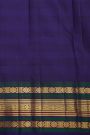 Kancheepuram Pure Silk Multi-Colour Saree With Florals And Leaves Traditional Border