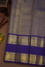 Kancheepuram Pure Silk Wine Saree With Mythical Lion-Elephant Creature Border