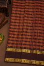 Kancheepuram Pure Silk Multi-Colour Saree With Florals And Peacocks Border