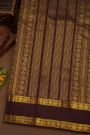 Kancheepuram Pure Silk Multi-Colour Saree With Florals And Peacocks Border